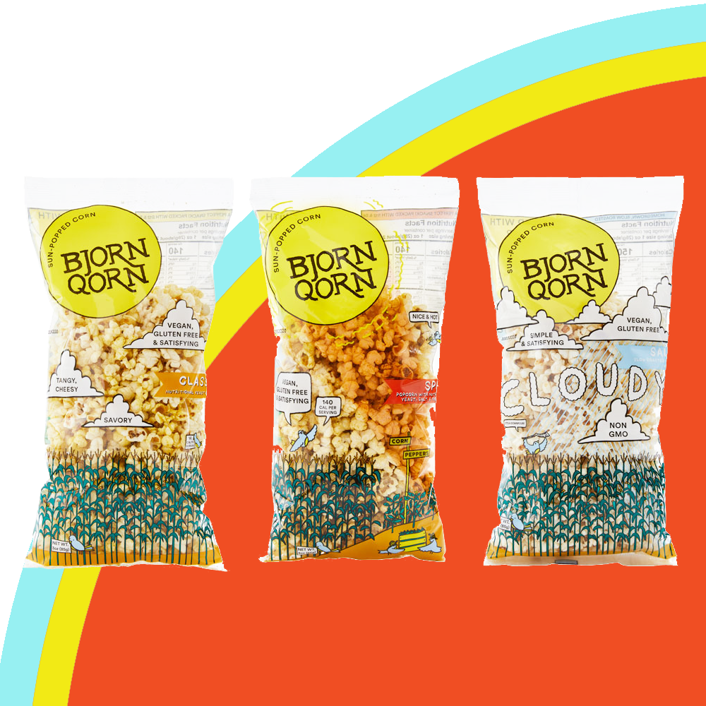 BjornQorn Savory 12-Pack Mix (3oz)