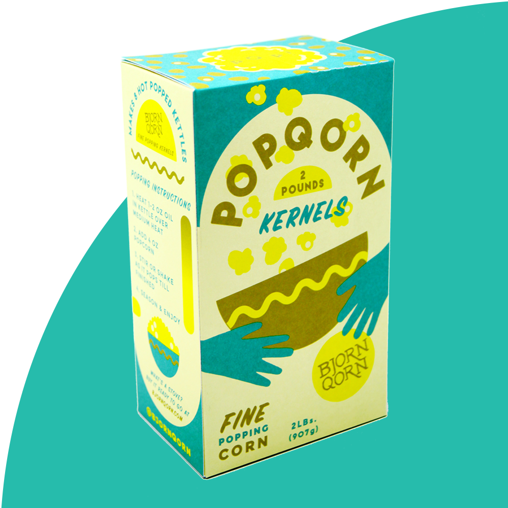 BjornQorn Fine Popping Kernels - POPQORN!