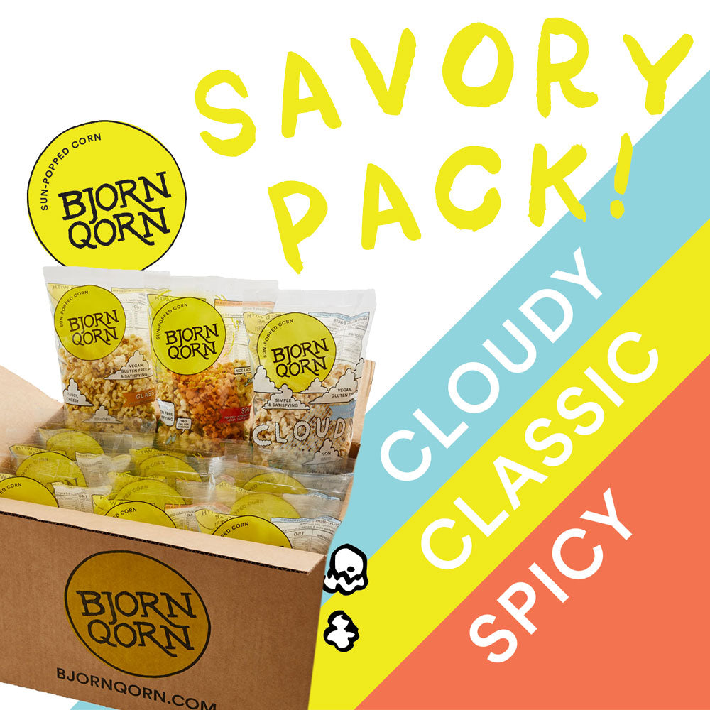 BjornQorn Savory 12-Pack Mix (3oz)