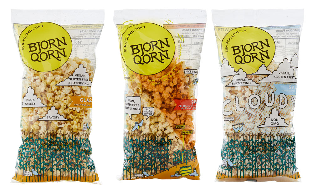 BjornQorn Savory 12-Pack Mix (3oz)