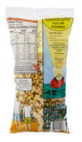 Backside of 3oz Spicy bag.