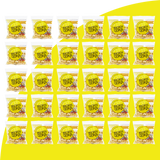 30 Bjorn Qorn classic 1oz bags on yellow background. 