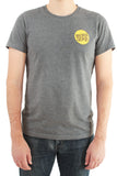 Bjorn Qorn grey T-shirt worn by model 